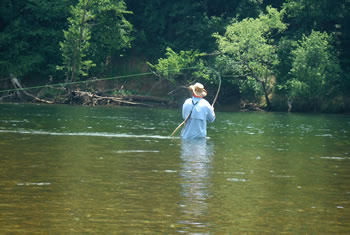 White River fishing